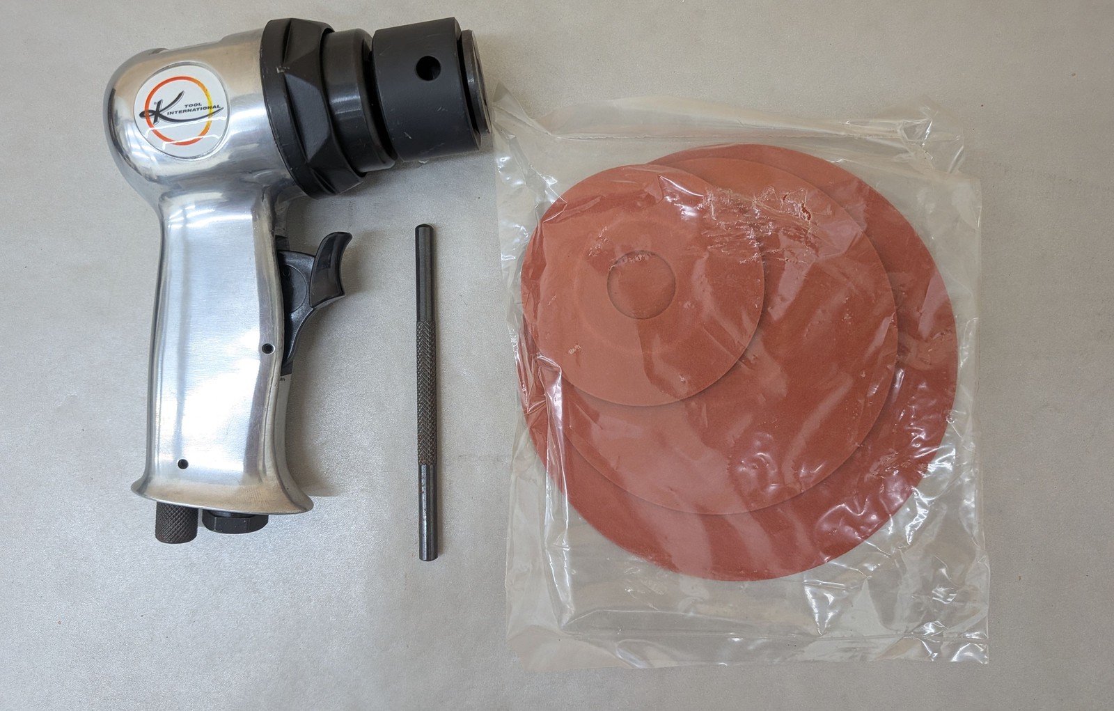 K-Tool 5" High Speed Sander KTI-85265 w/ 3 Pads: 3", 4-1/2", 5-1/2"