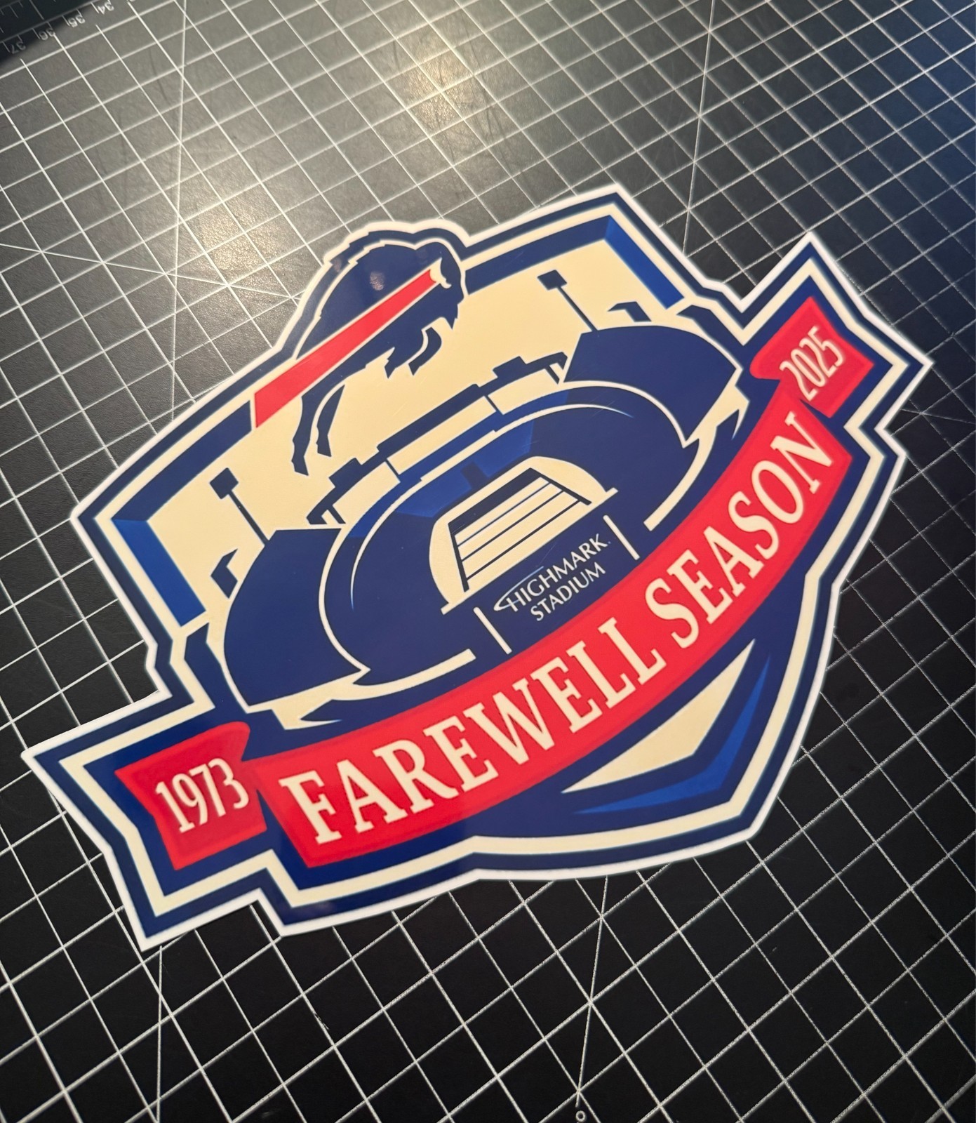 3 SIZES Buffalo Bills Highmark Stadium FAREWELL SEASON 1973-2025 DECAL