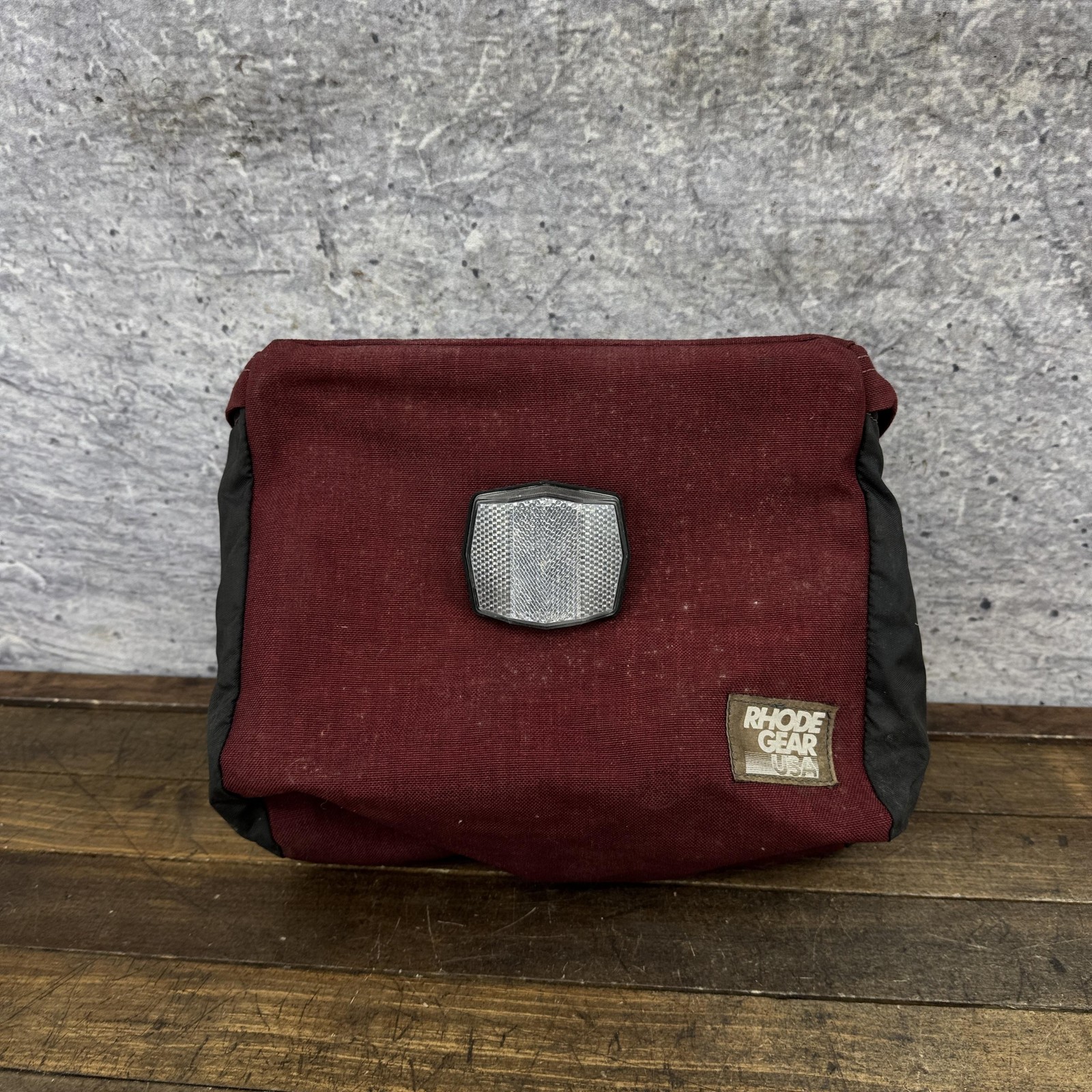 Vintage Rhode Gear USA Handlebar Bag Medium Red Front Reflector PARTS No Mount