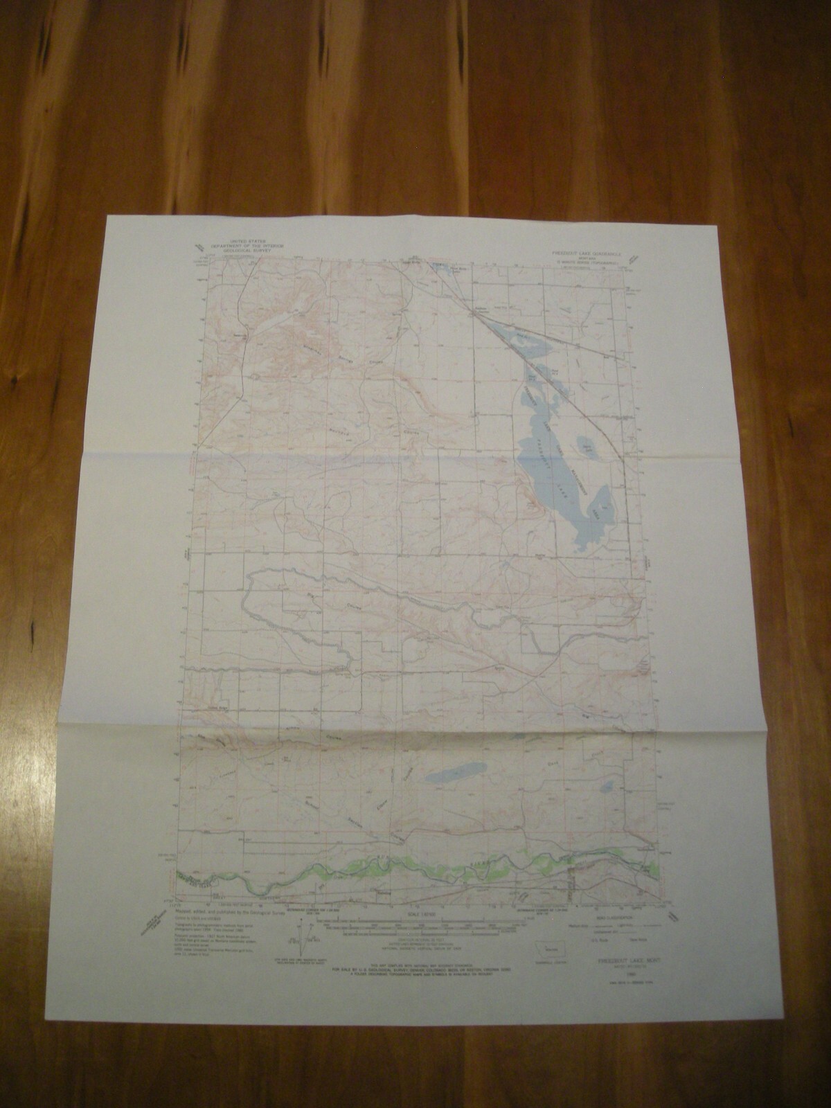 USGS Topo Map - 15 minute series - Freezeout Lake Quadrangle, MT