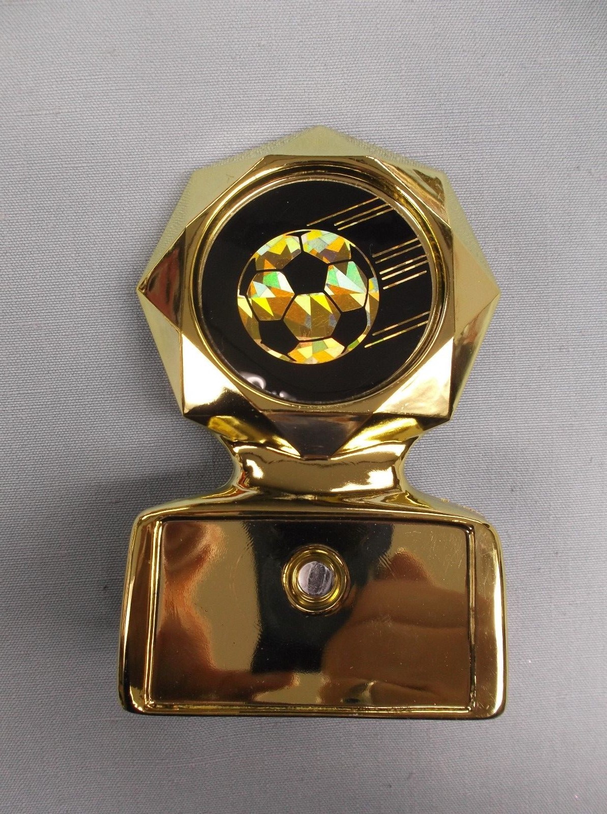 SOCCER trophy award gold holder black insert team quantities free lettering
