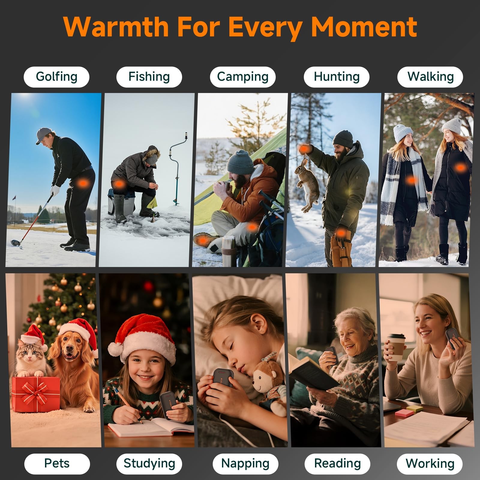 Hand Warmers Rechargeable, Electric Hand Warmer Reusable, AI Smart Chips 20Hr...