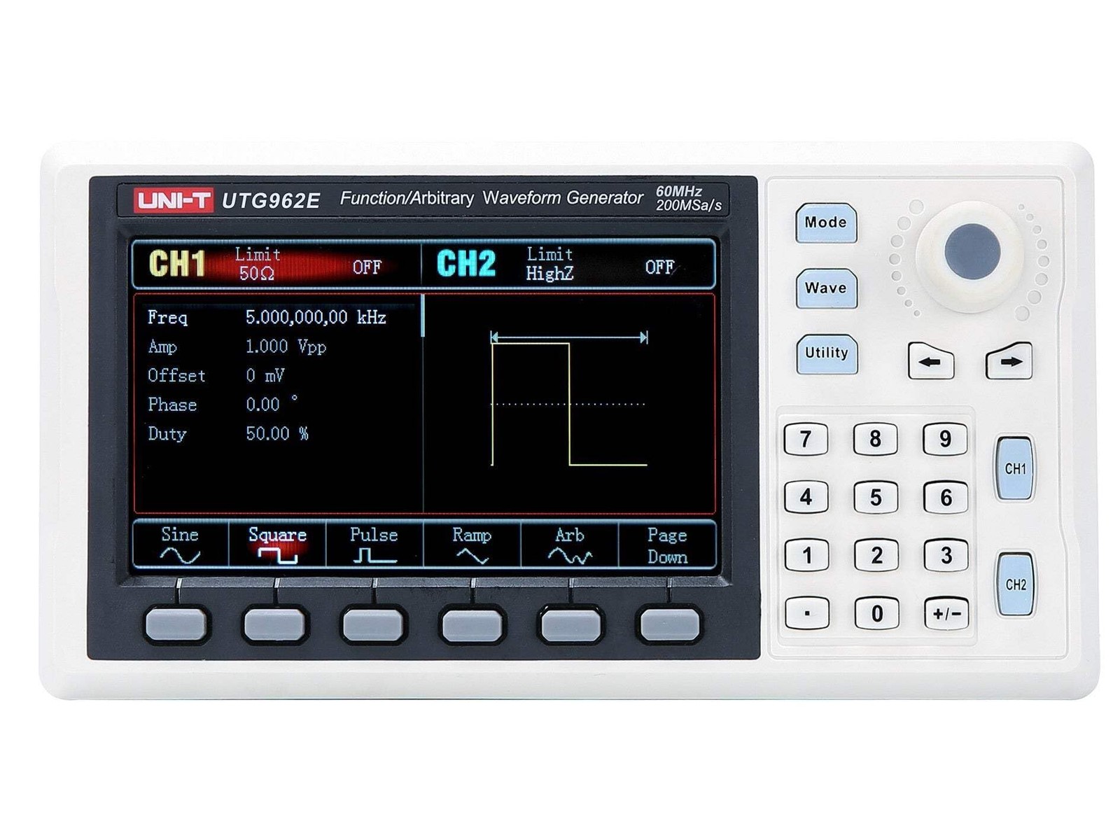 UTG962E Arbitrary Waveform Generator Function Generator Kit 60Mhz Dual-Channel