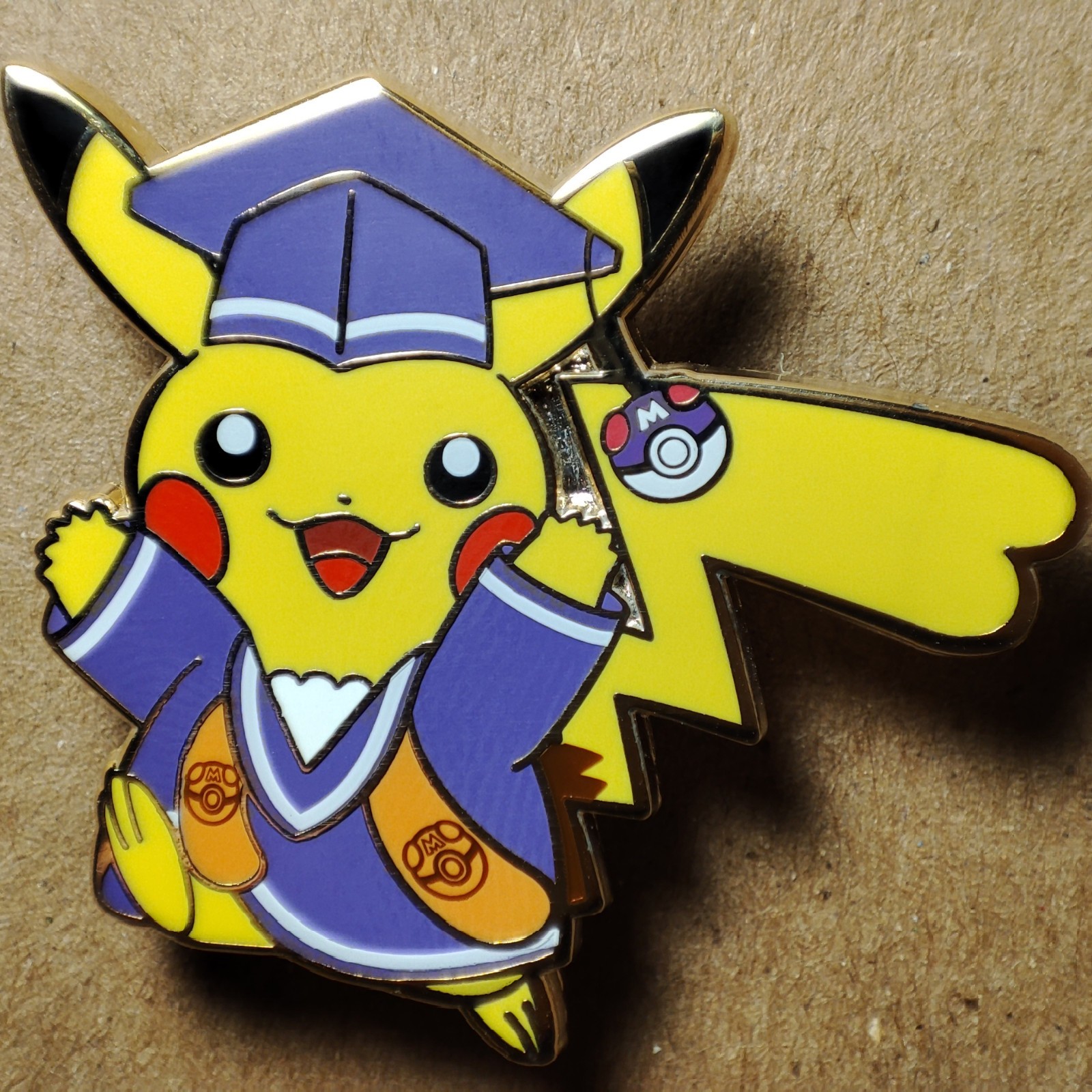 Pokemon TCG Pikachu Class Of 2023 Graduation Enamel Pin Official Nintendo Badge