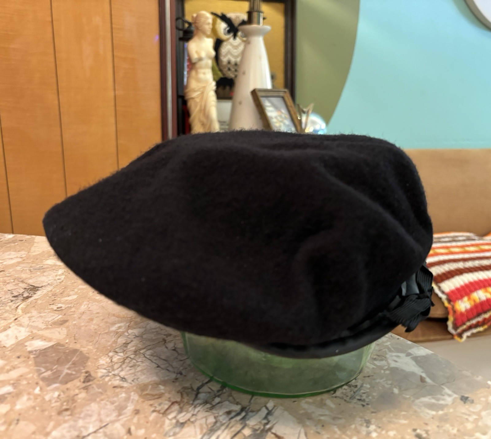 Black Garrison Collection Beret Defense Logistics Agency Made In USA Brand New!