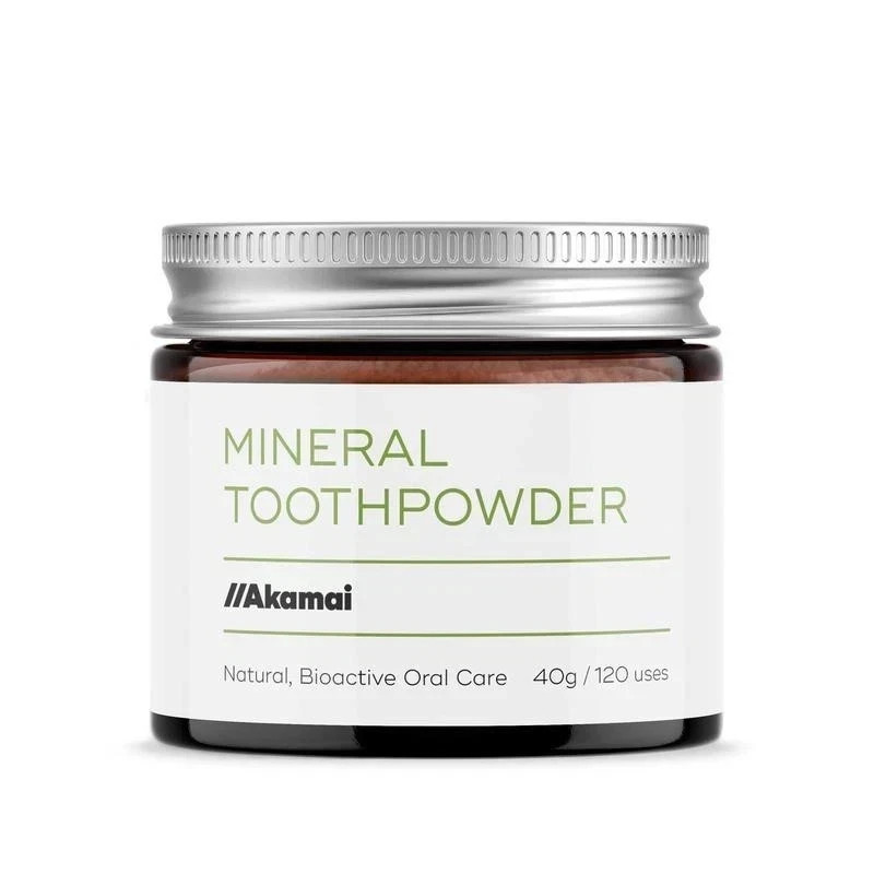 Akamai Mineral Toothpowder Remineralizes, Natural Ingredients for Oral Health