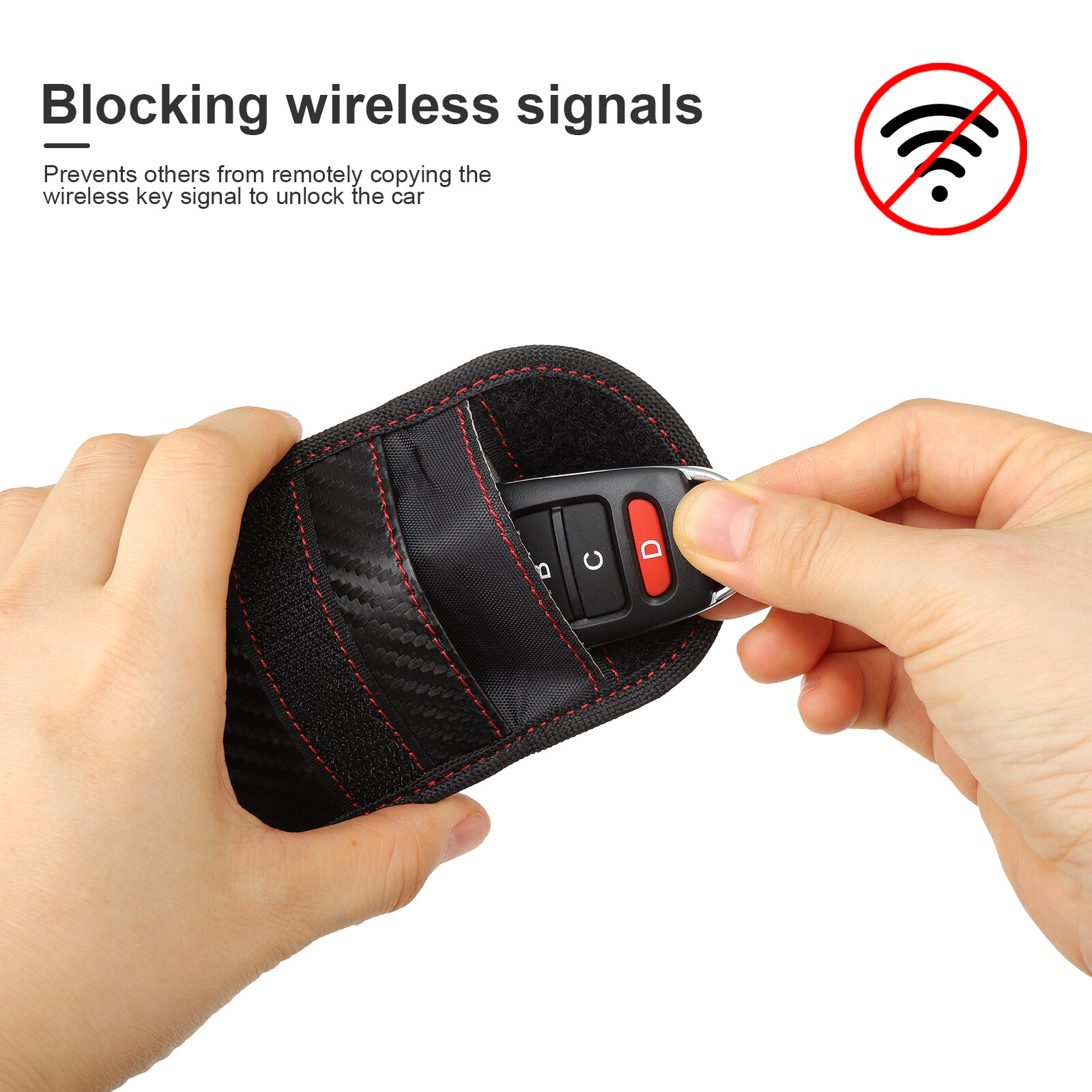 Car Key Signal Blocker Bag Faraday Fob Pouch Keyless RFID Security Blocking Case