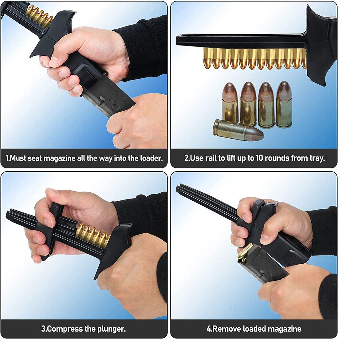 Tactical Systems Magazine Speed Loader for Glock 9mm/.40 caliber Mags ETS
