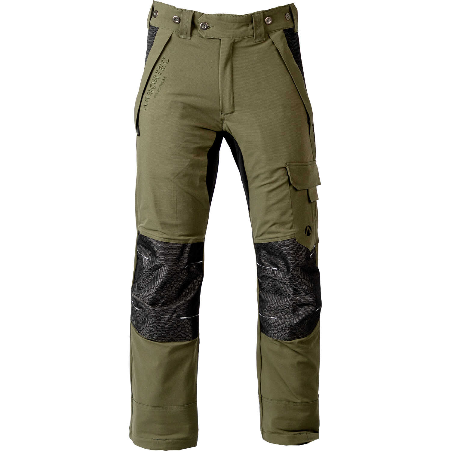 Arbortec Breatheflex Pro Vented Chain Saw Trousers, Olive, Reguar Medium