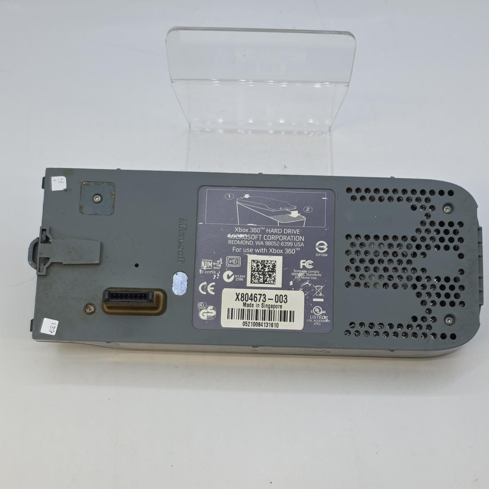 Microsoft Xbox 360 External Hard Drive X804673-003 Gray Console Accessory