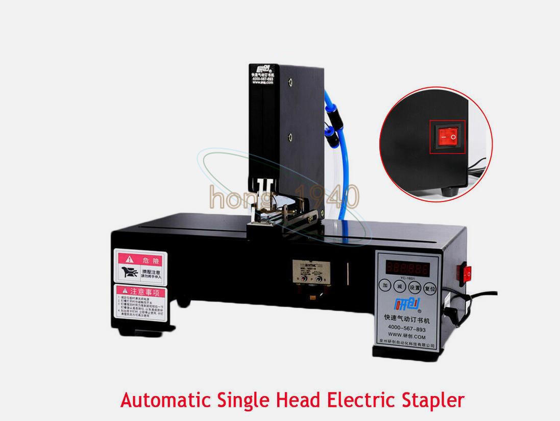 Single-head Head Automatic Electric Stapler Pneumatic Binding Machine 110V/220V