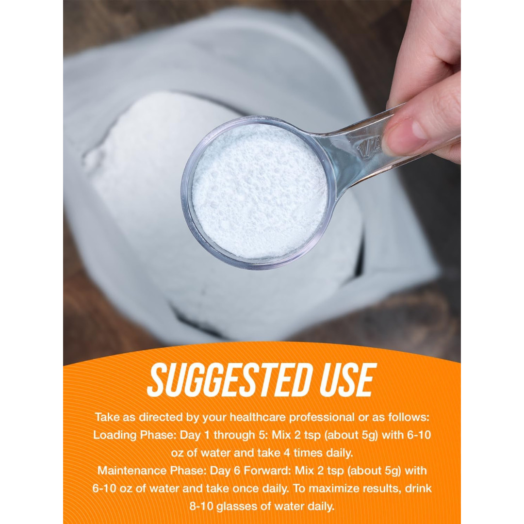BulkSupplements Creatine Monohydrate (Micronized) Powder - 5g per Serving -
