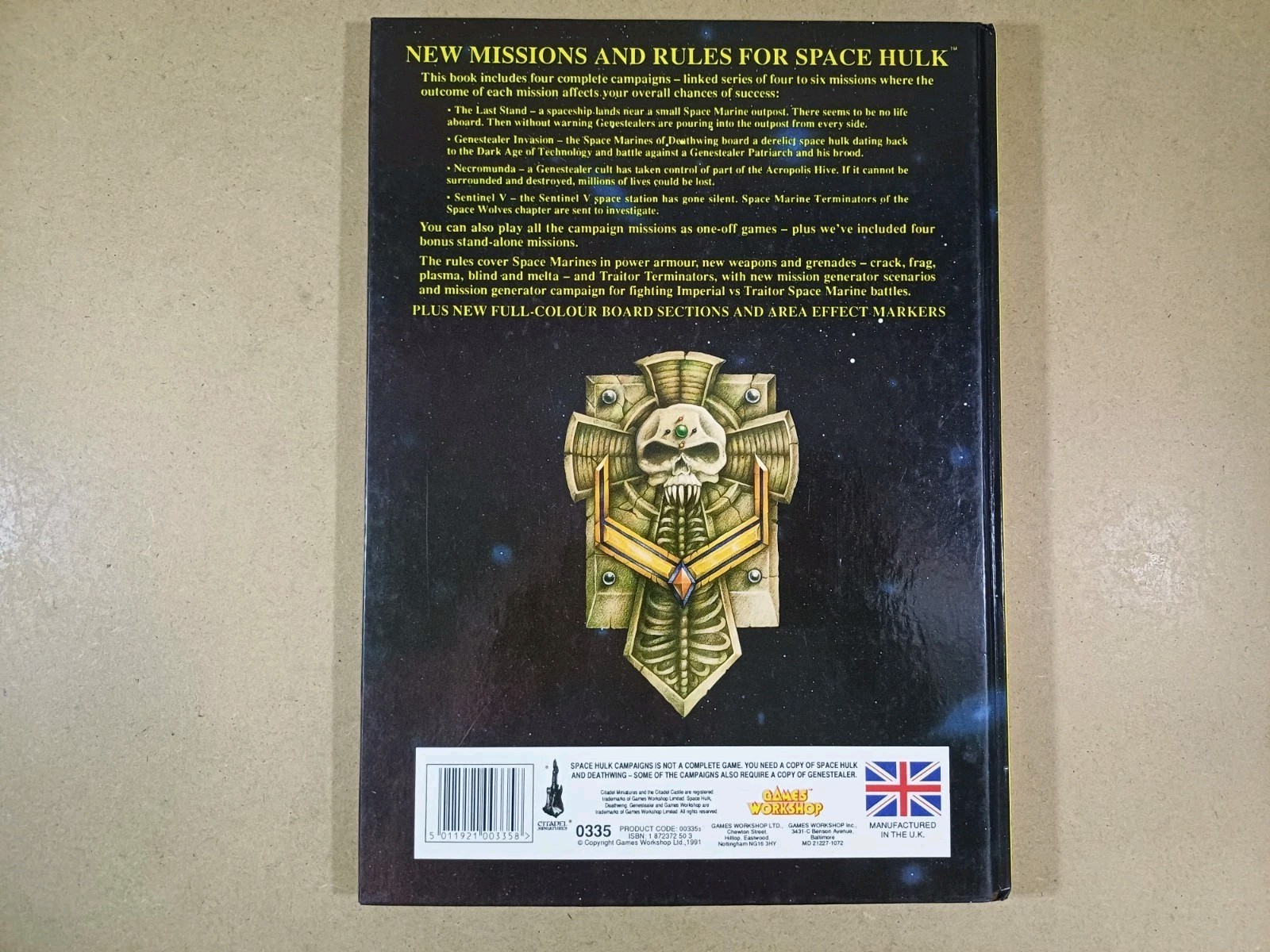 Games Workshop Space Hulk First Edition Campaigns Book - Hardback