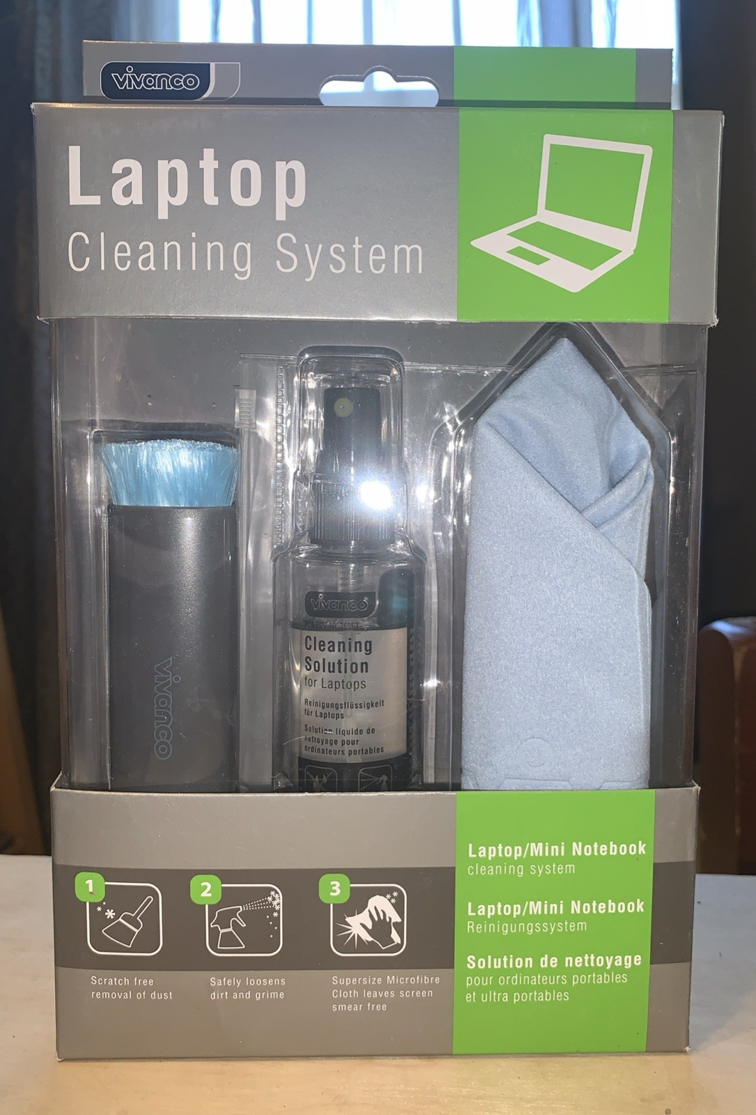 Vivanco Laptop Cleaning System 3 Piece For Laptops & Mini Notebooks Value New