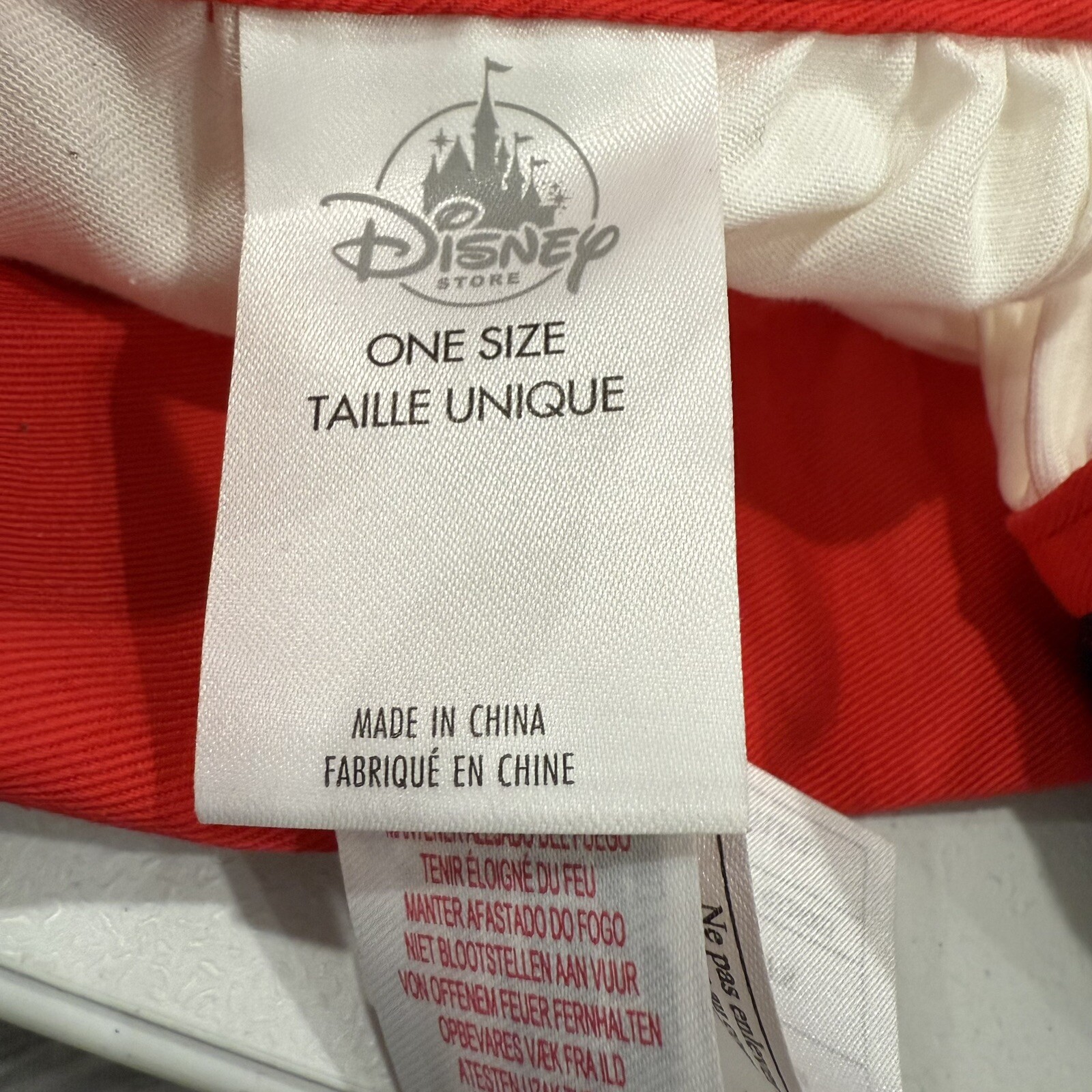 Disney Chef’s Youth Hat Cap w Free Standing Ears Hook Loop Adj Band EUC