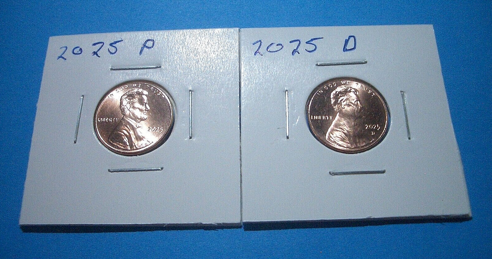 2025 P&D Lincoln  2 Coin Set  / Last Year Of Production