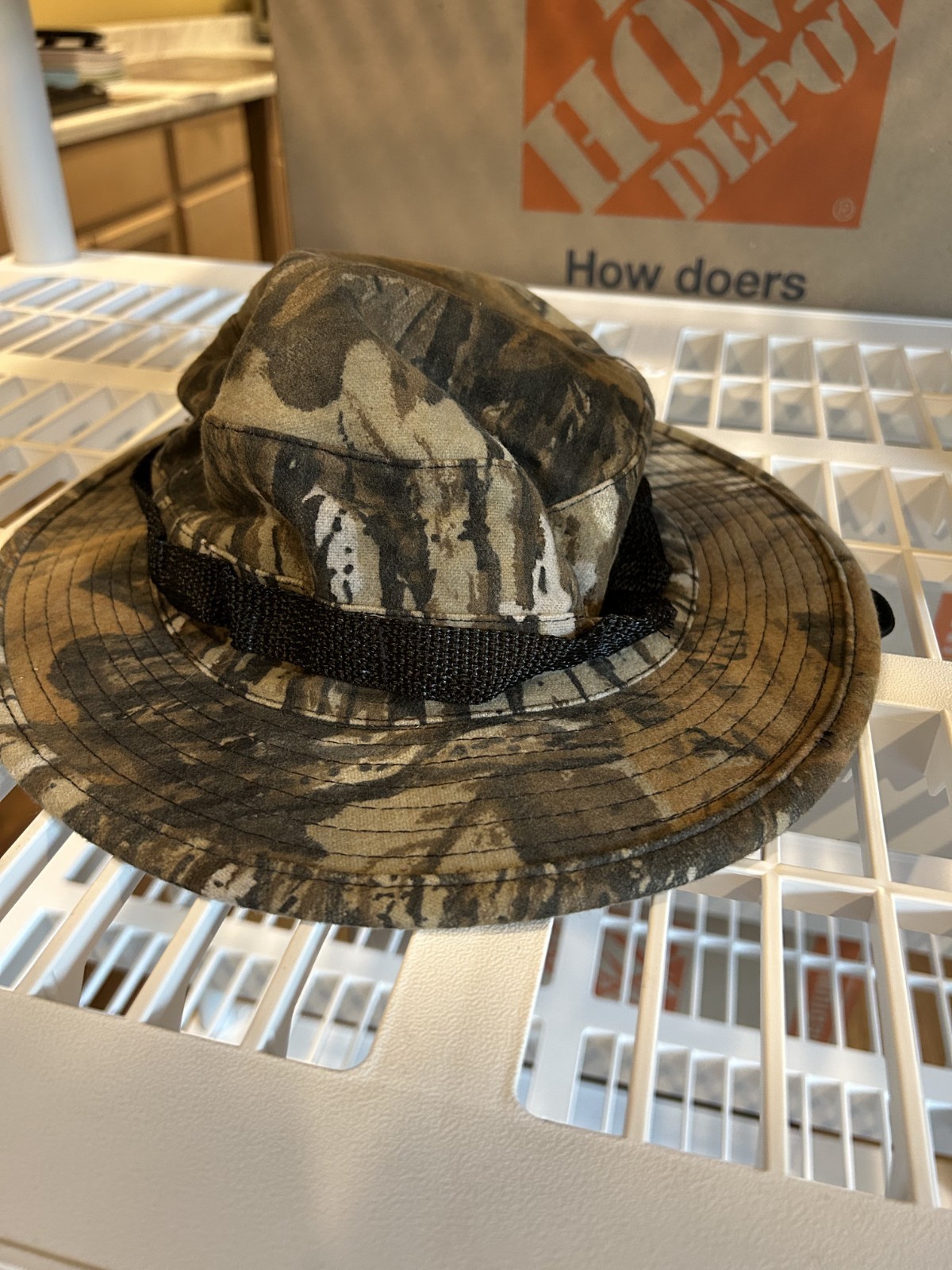 Rattlers Brand Camouflage Bucket Hat Hunting Camping Outdoor Preowned