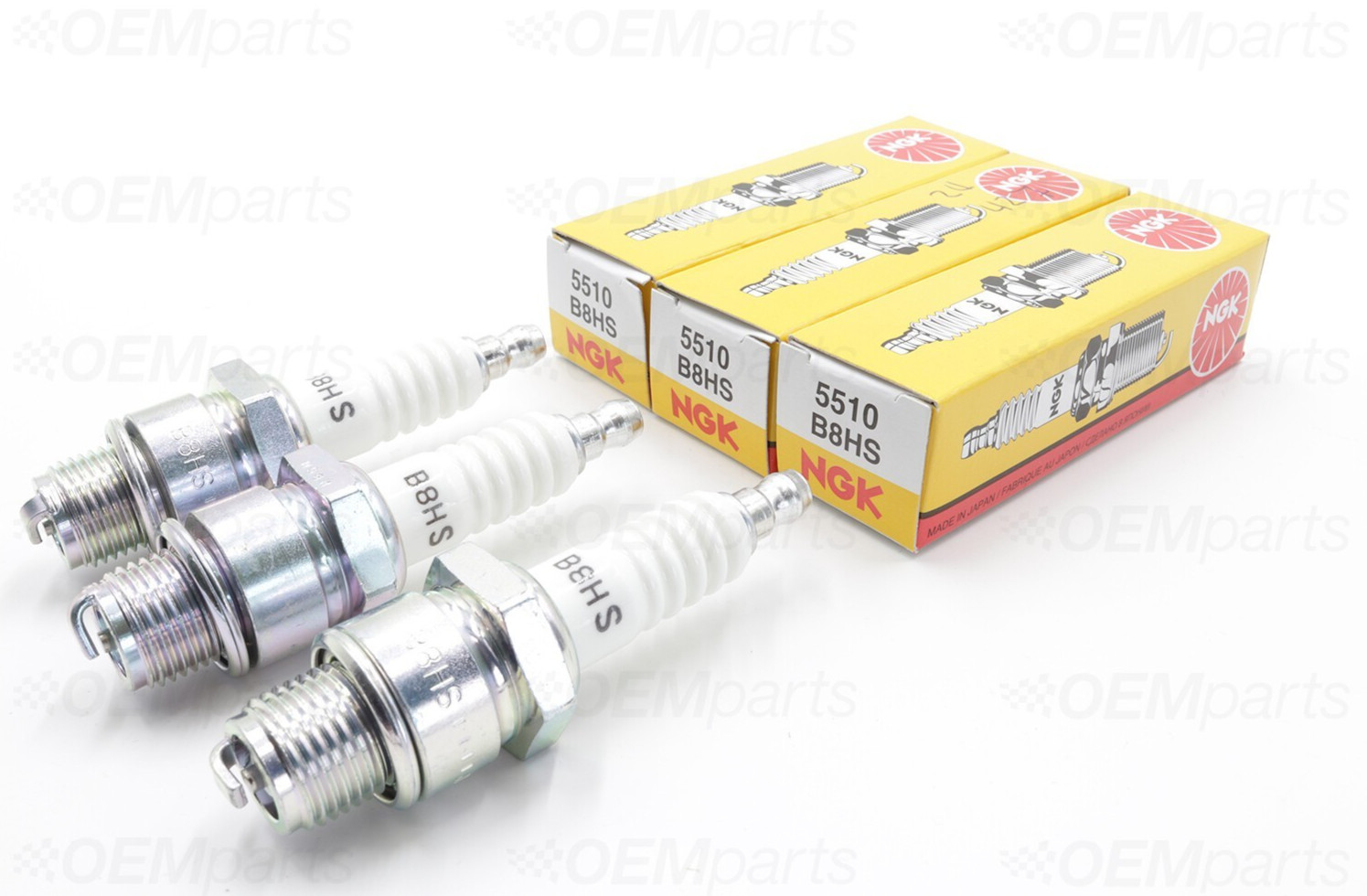 3x Zündkerze NGK B8HS, 5510 für MZ ETZ DKW Jawa EMW NSU vgl. M14-260 W3AC