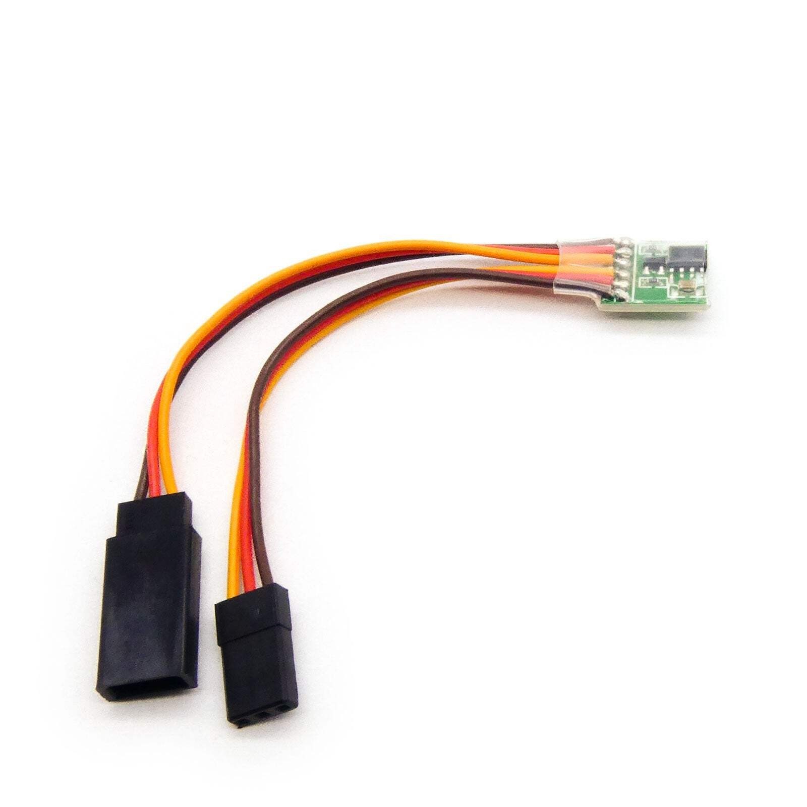 Micro 5A Servo Signal Reverser (3.6V to 24V) with Female and Male Servo Connecto