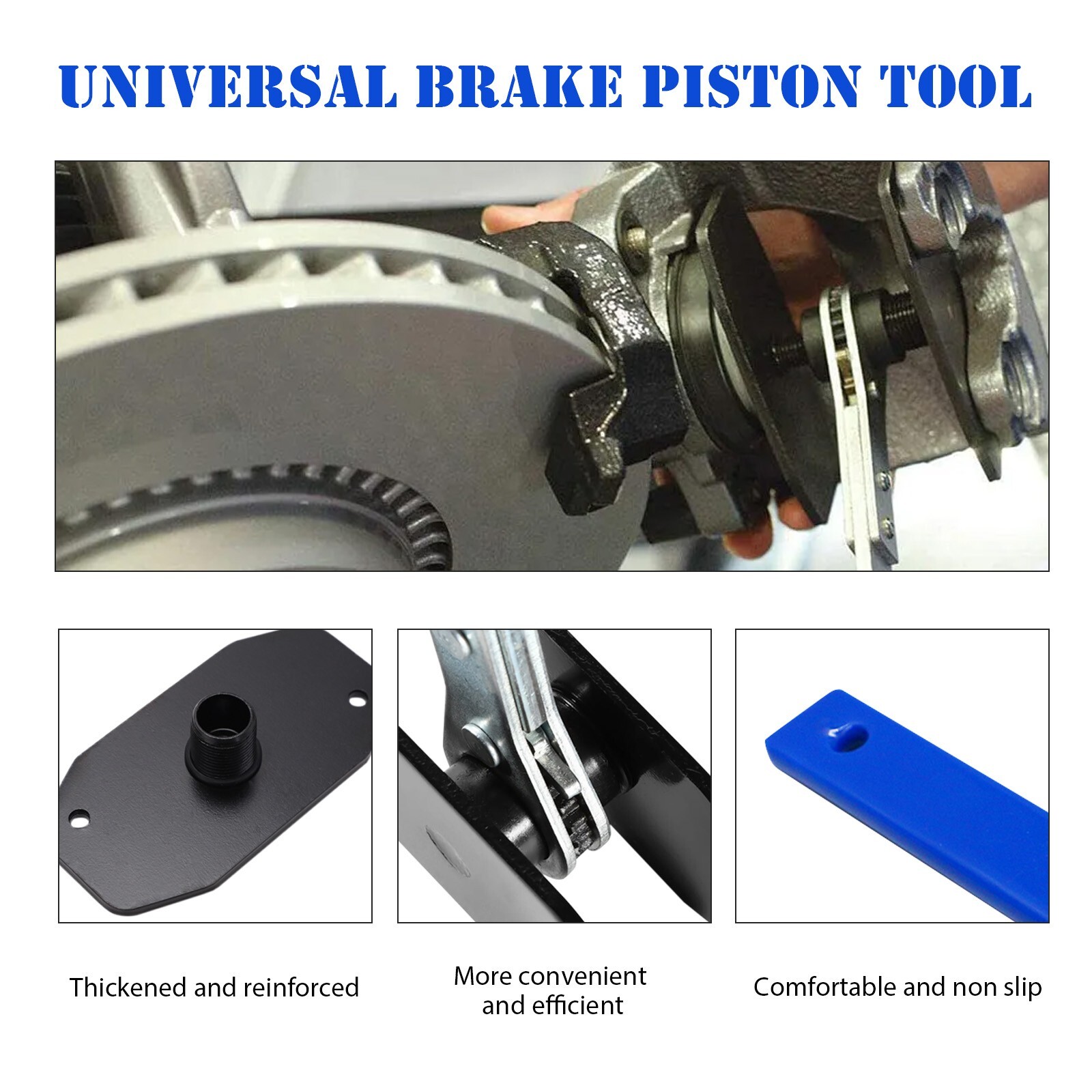 Brake Caliper Compression Tool Brake Caliper Tool Spreader Hand Tool & 2 Hangers
