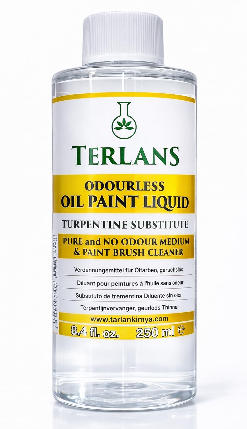 Professional Odorless Oil Paint Thinner 250 ml (8.4 Fl.Oz.) – Controlled and ...