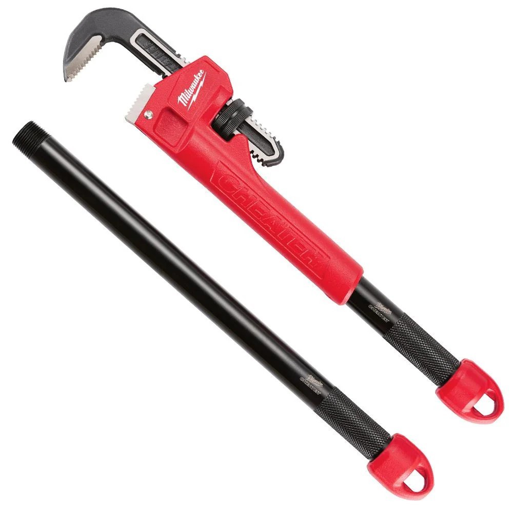 Milwaukee 48-22-7314 21.80-Inch Steel Ergonomic Overbite Cheater Pipe Wrench NEW