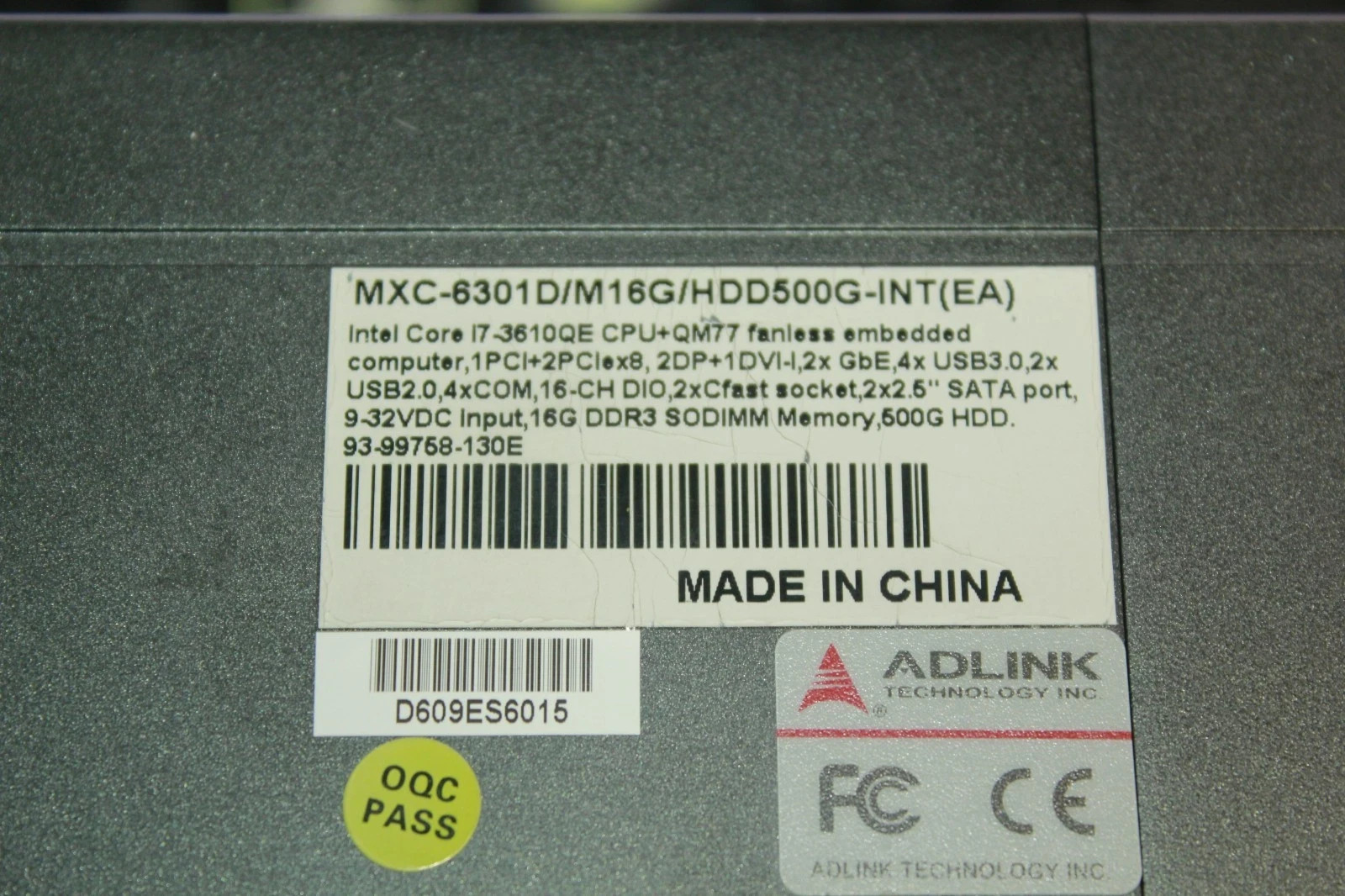 Adlink Technology MXC-6301D Expandable Fanless Embedded Computer