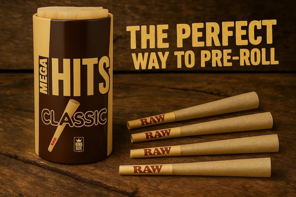 RAW Classic King Size Pre Rolled Cones | 100 Pack
