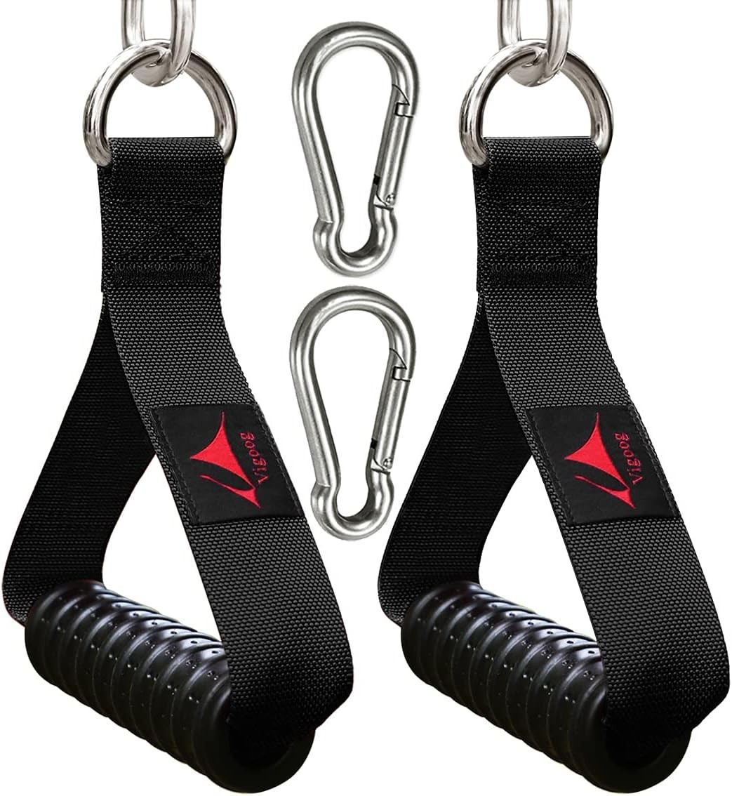 Heavy Duty Gym Exercise Handles Attachment For Cable Machine,Resistance Band,Pul
