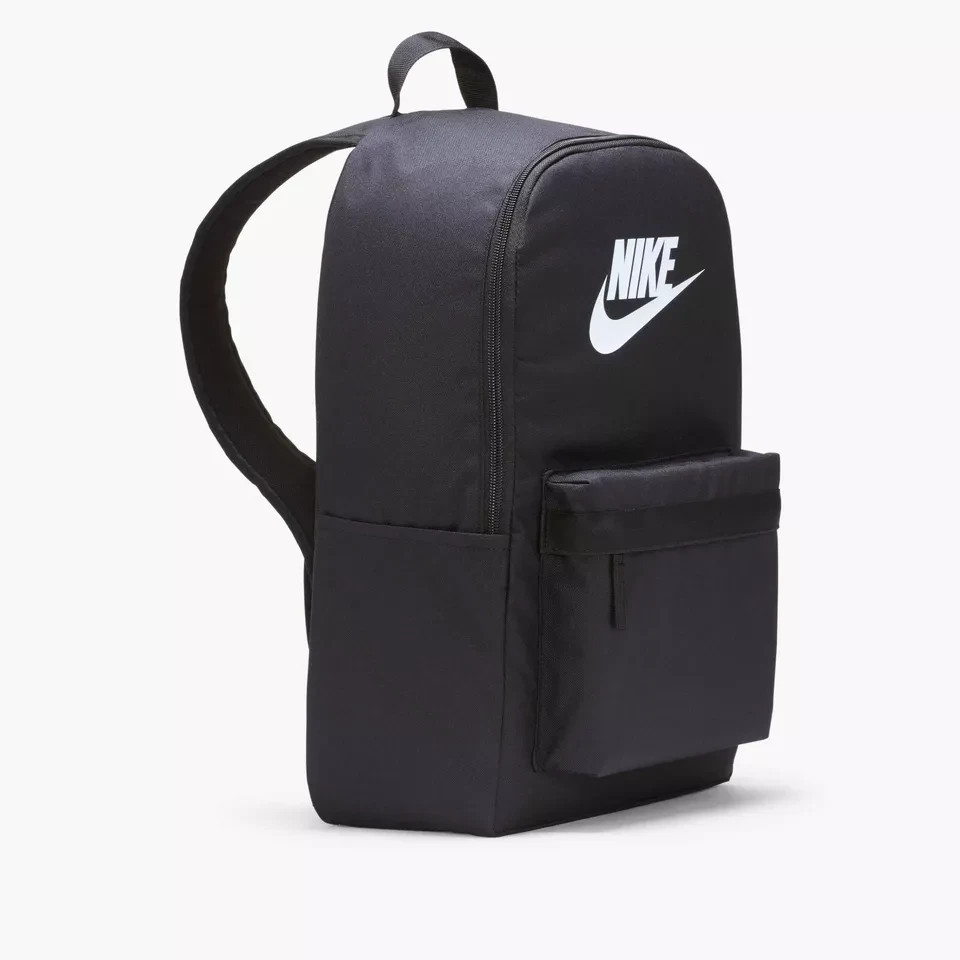 NIKE HERITAGE BACKPACK (25L) BLACK/WHITE SCHOOL BOOK LAPTOP BAG DC4244-010 NEW