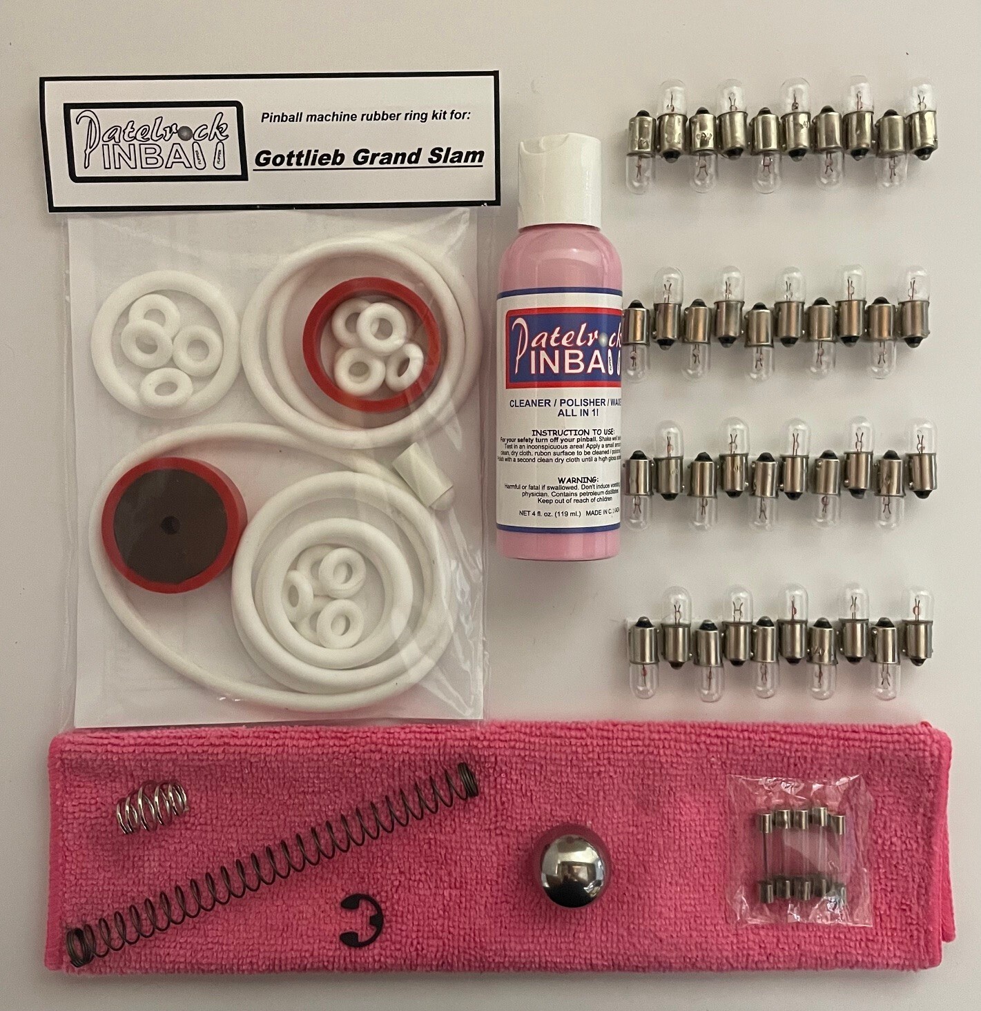 1972 Gottlieb Grand Slam Pinball Machine Maintenance Tune Up Kit