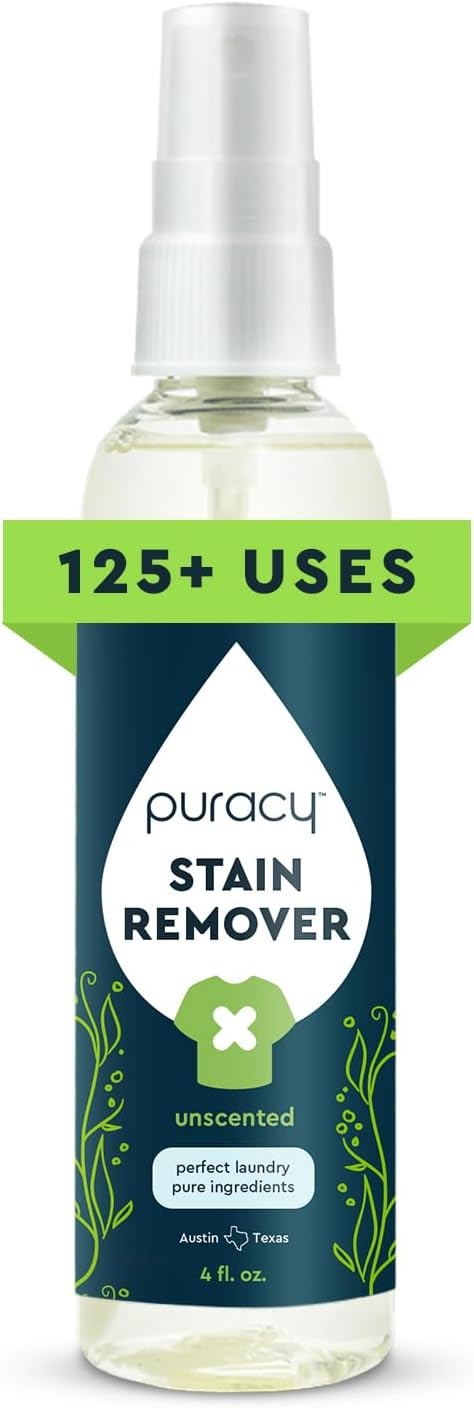 Puracy Stain Remover Spray 4oz Travel Laundry Cleaner