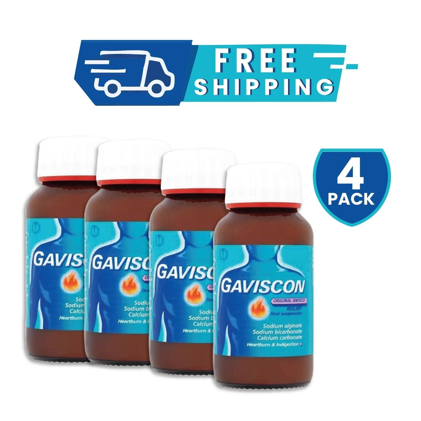 4 PACK GAV-I$Con-Original Liquids Aniseed 500ml