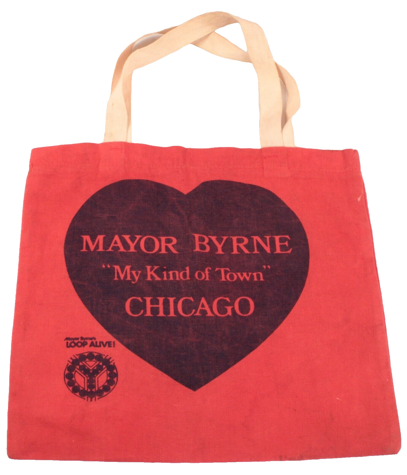 Chicago Mayor Bryne Tote Bag My Kind of Town 14 X 12 Inches