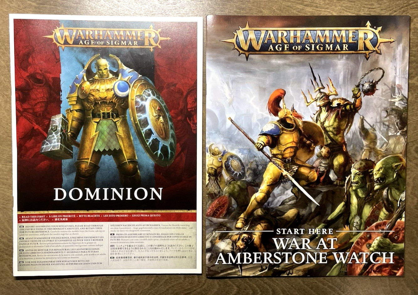 GW Age of Sigmar War At Amberstone Watch - Start Here softcover Book Only! VG+
