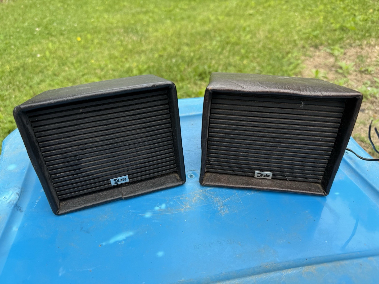 Set Of 2 Vintage AFS mobile CB Radio speaker, Untested