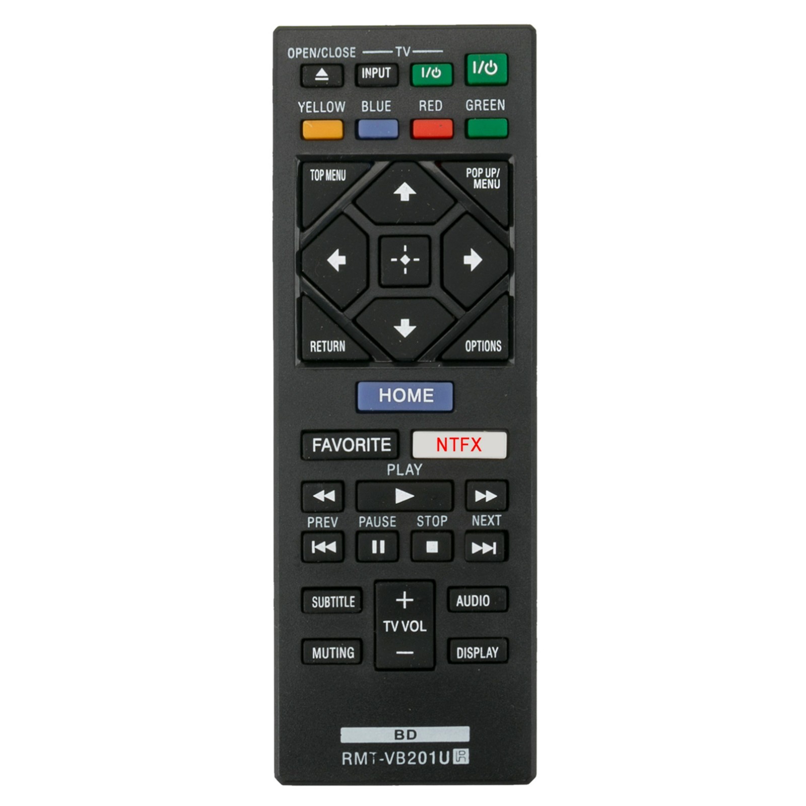 RMT-VB201U Replace Remote Control fit for Sony DVD Player BDP-S1700CA BDP-S3700