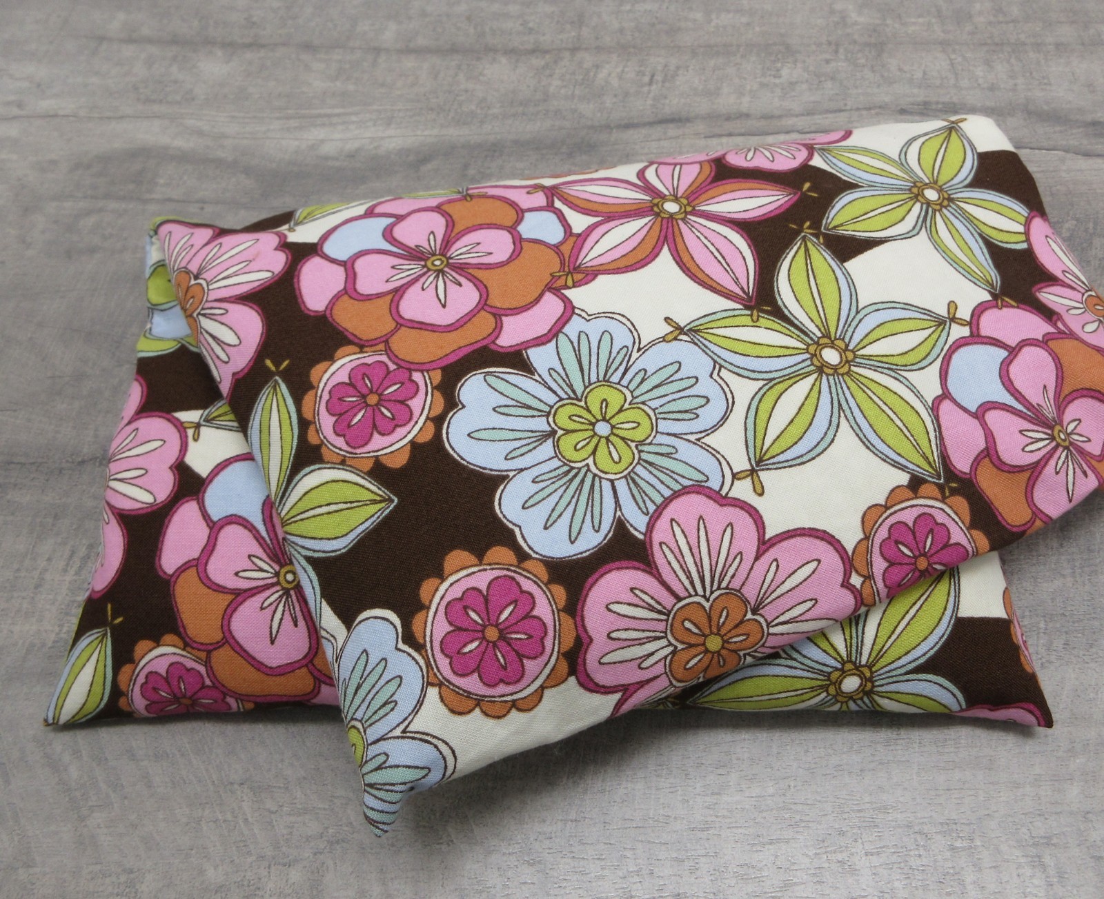 Corn Pillow Washable Cover Heating Pack Freezer Cooling Relief Pink Floral