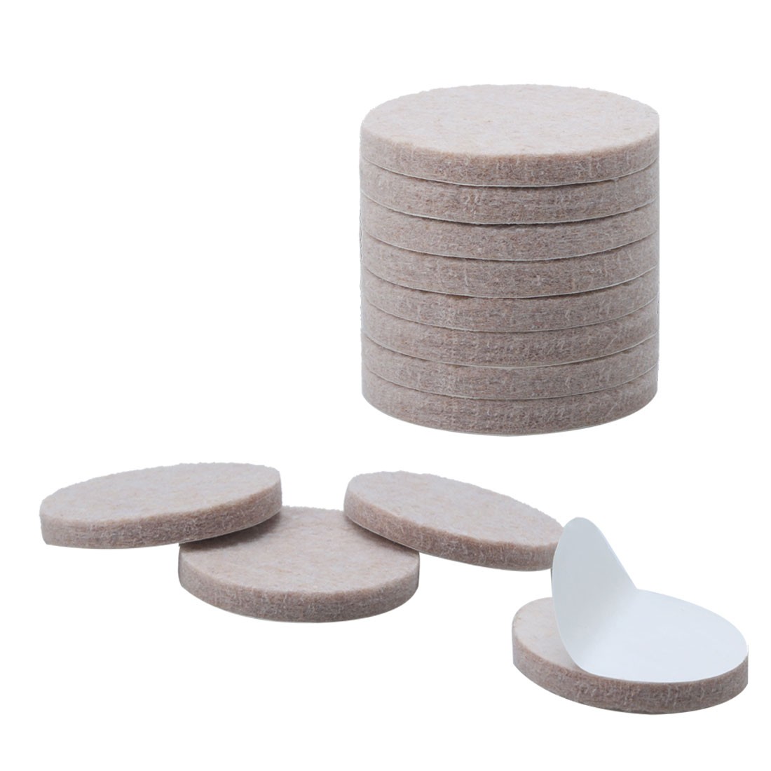 Felt Furniture Pad Round 1 1/8" Self Adhesive Anti-scratch Chair Protector 12pcs