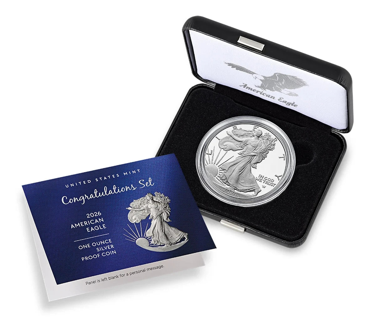 2026 Congratulation Set American Eagle (P) 1oz Silver Proof Coin - Unopened