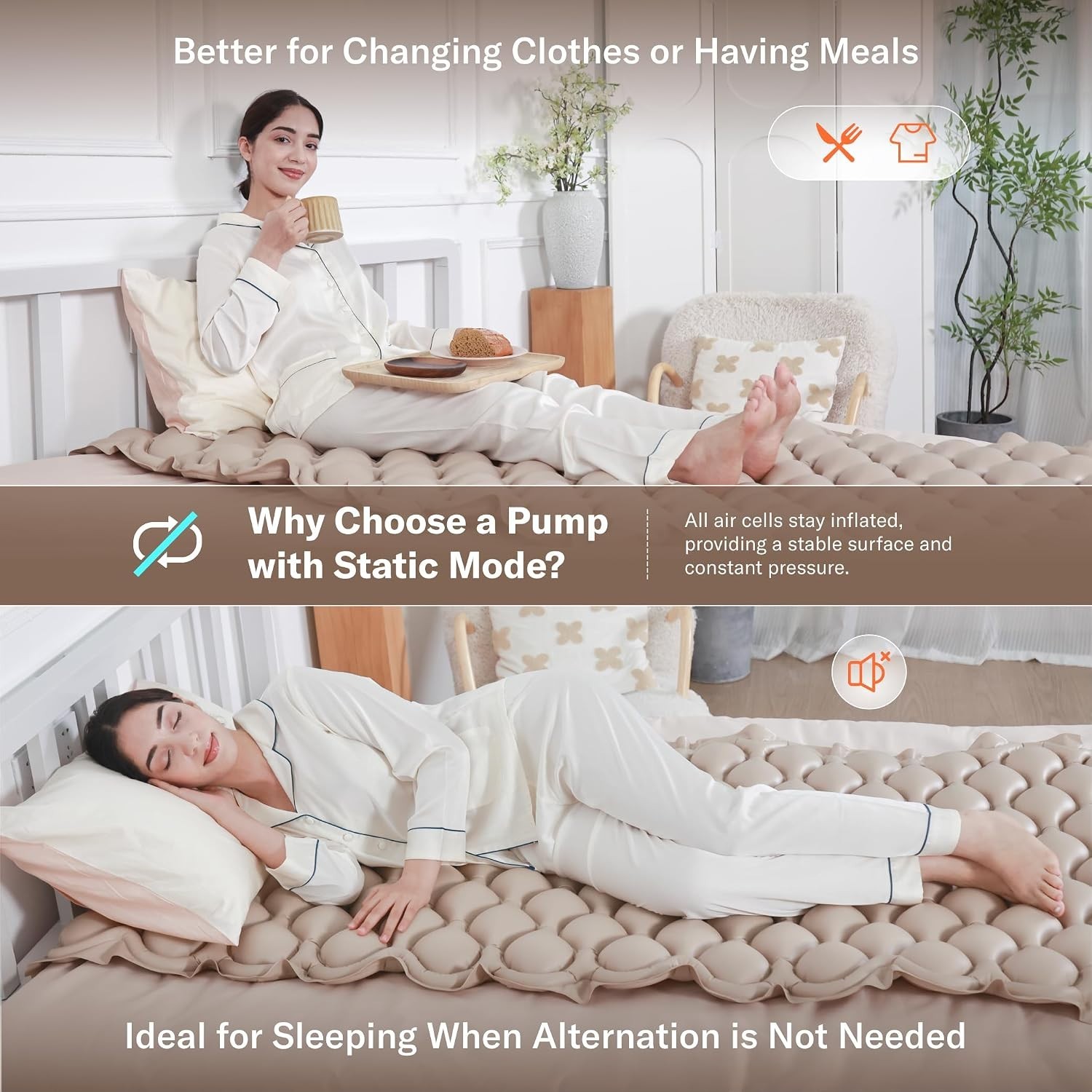ALCEDO Static Mode Alternating Pressure Mattress System Sores & Ulcer Prevention