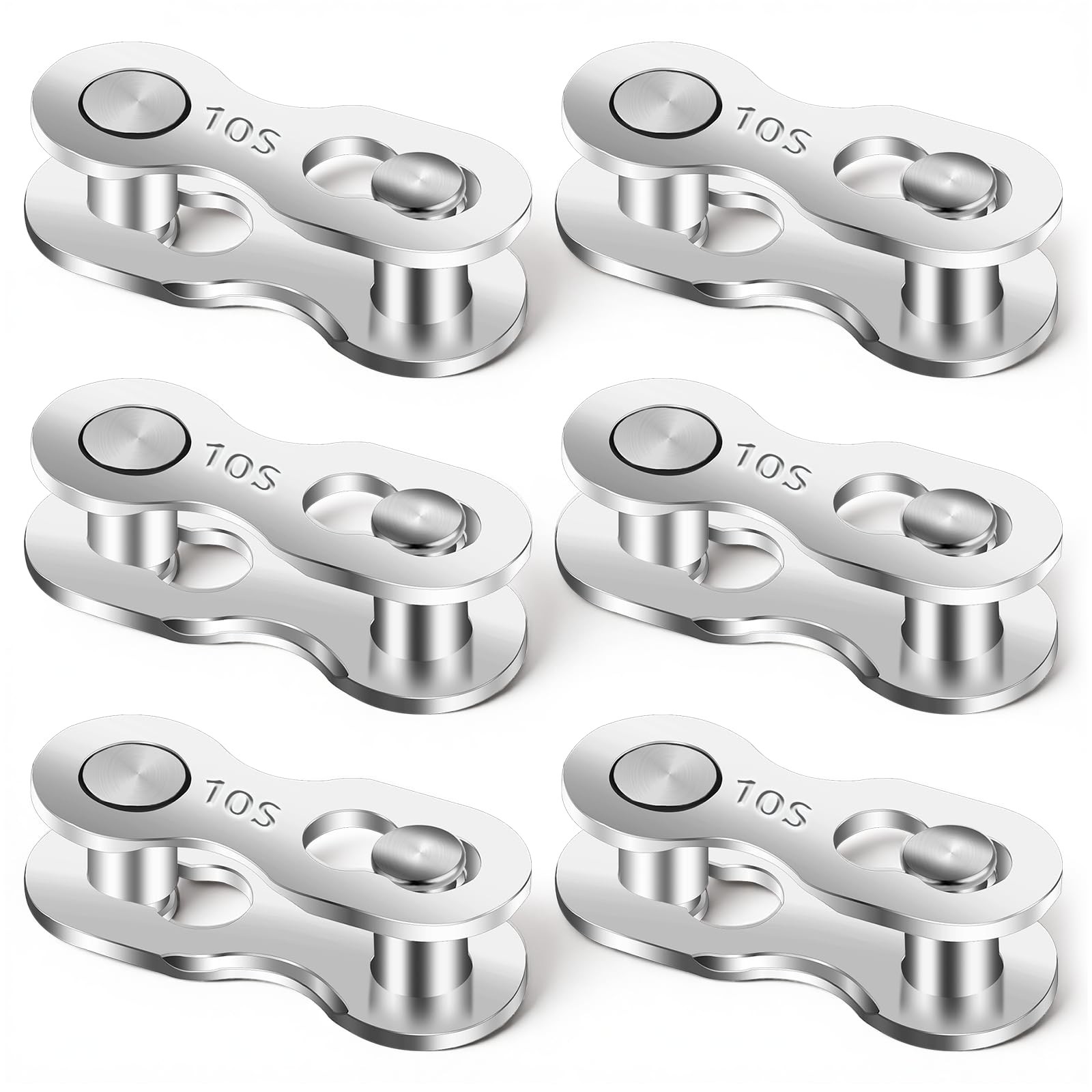 6 Pairs 10 Speed Bicycle Chain Missing Links Reusable Connectors
