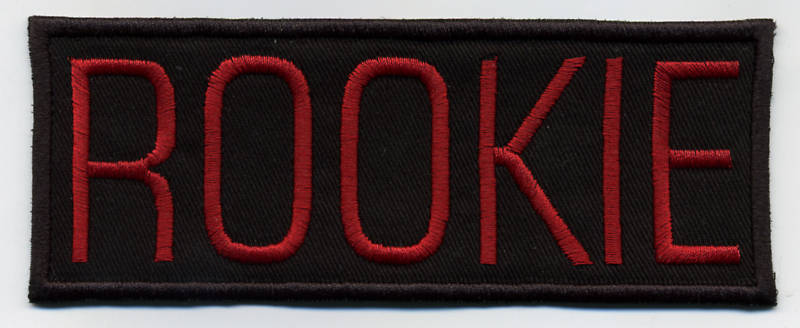 Ghostbusters Embroidered Name Tag Patch  --  "ROOKIE" [video game style letters]