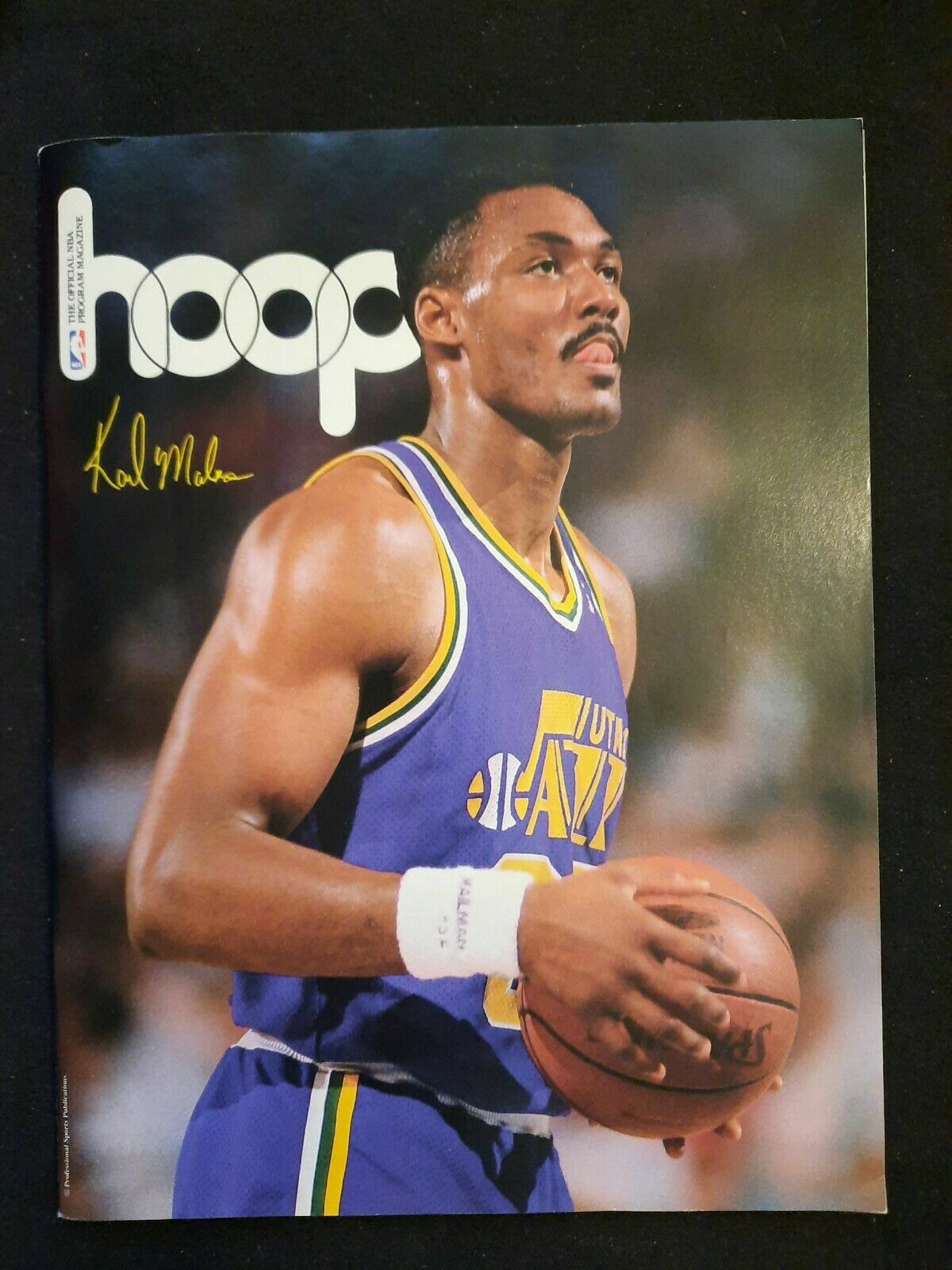 Philadelphia 76ers vs Utah Jazz NBA HOOP 1989-90 Program Barkley vs Malone