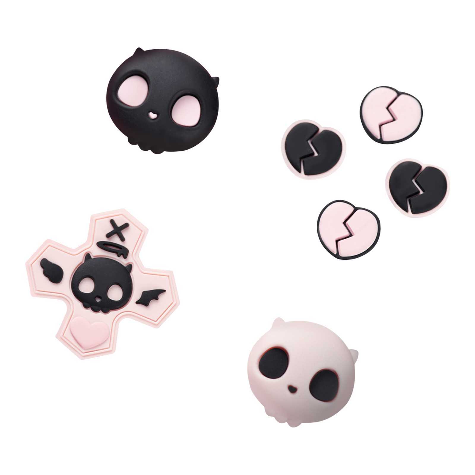 GeekShare ABXY Key Button Caps D-pad Cover for Nintendo Switch/SwitchOLED Skull