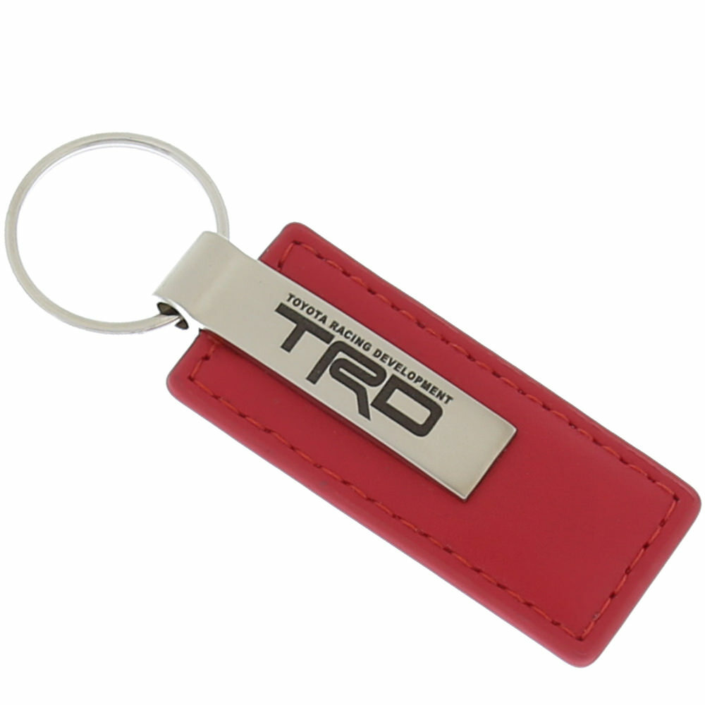 Toyota TRD Leather Keychain (Red)