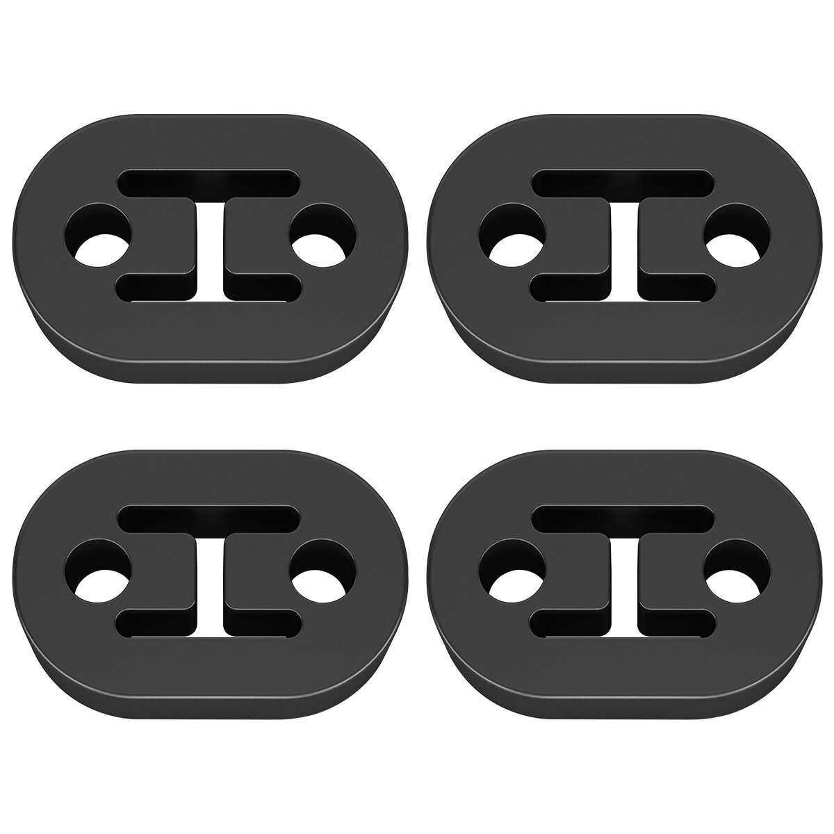 4PACK Heavy Duty Rubber Exhaust Tail Pipe Mount Bracket Hanger Bushing Insulator