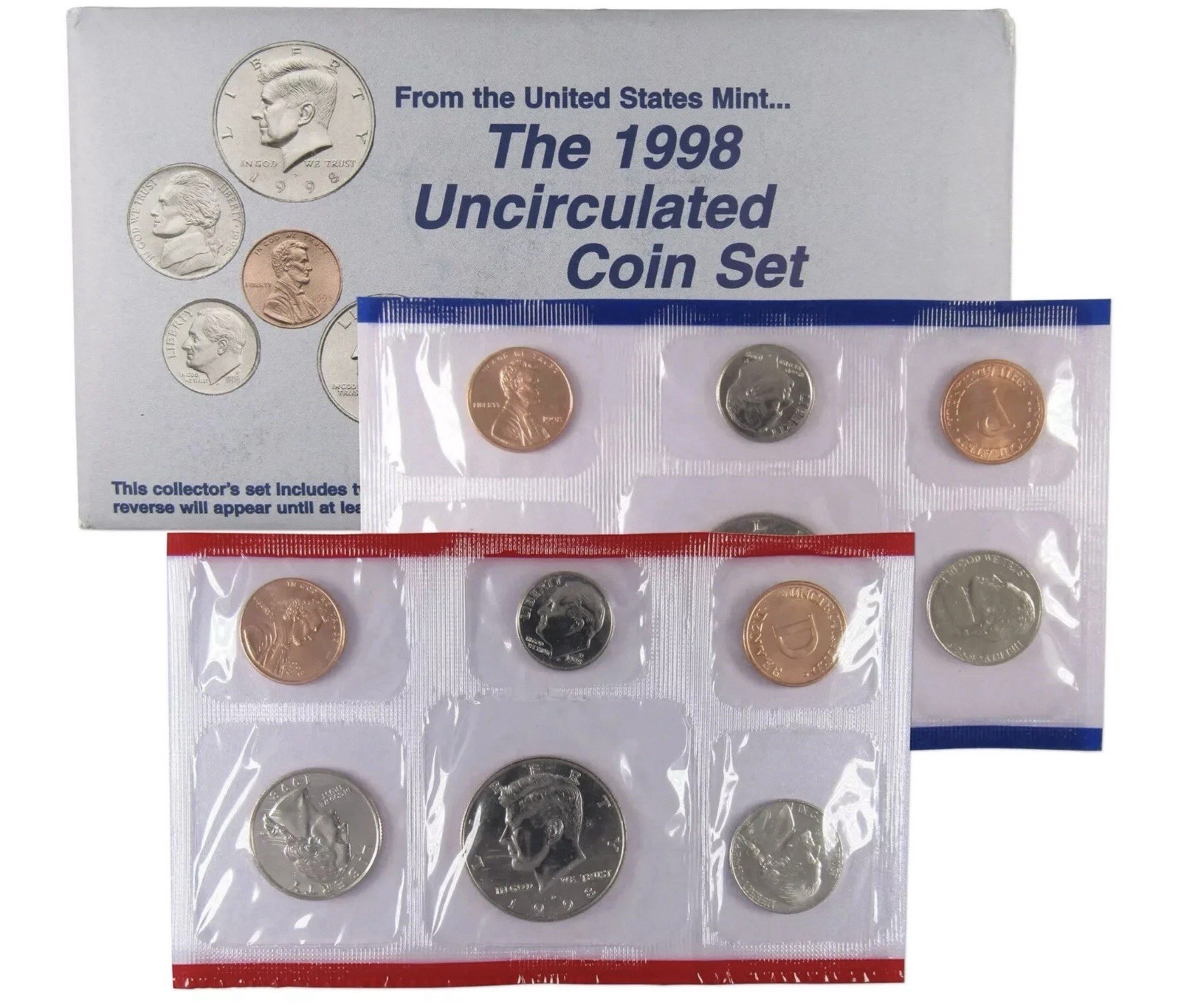 1998 U.S. Mint Uncirculated Coin Set with Original Packaging w/ OGP & COA