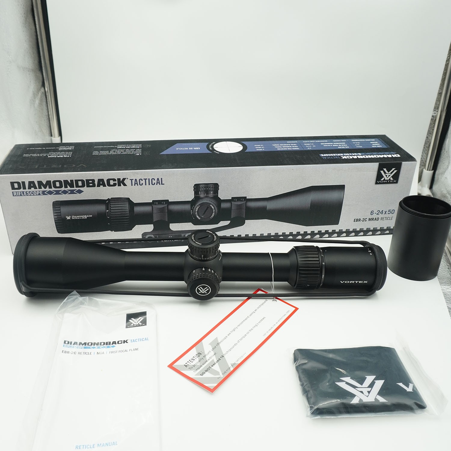 Vortex Dbk-10029 Diamondback Tactical 6-24x50 FFP Ebr-2c (MRAD) Reticle 30mm