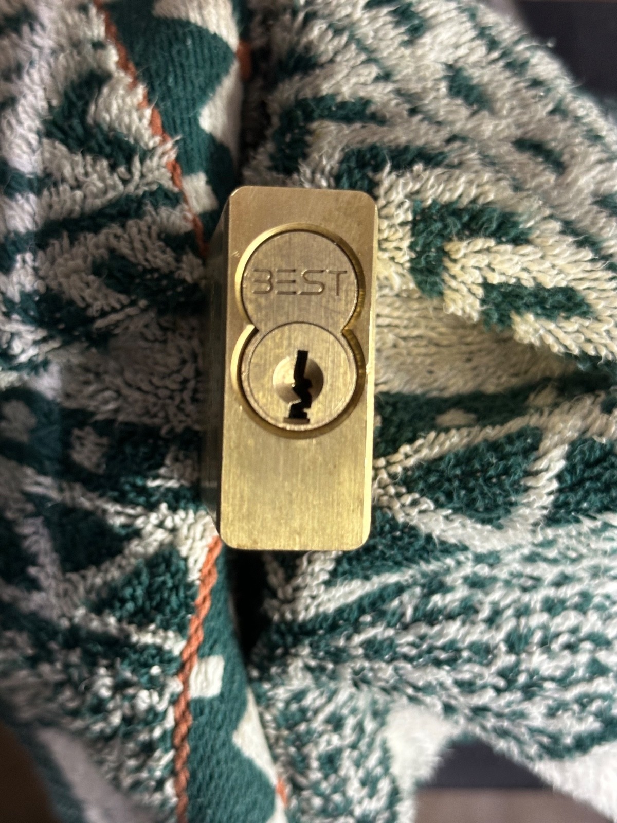 BRASS BODY AMERICAN PADLOCK SERIES 3560 SFIC BEST BRAND REMOVAL CORE WITH 3 KEYS